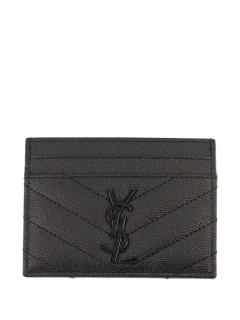 Cassandre logo card holder by SAINT LAURENT