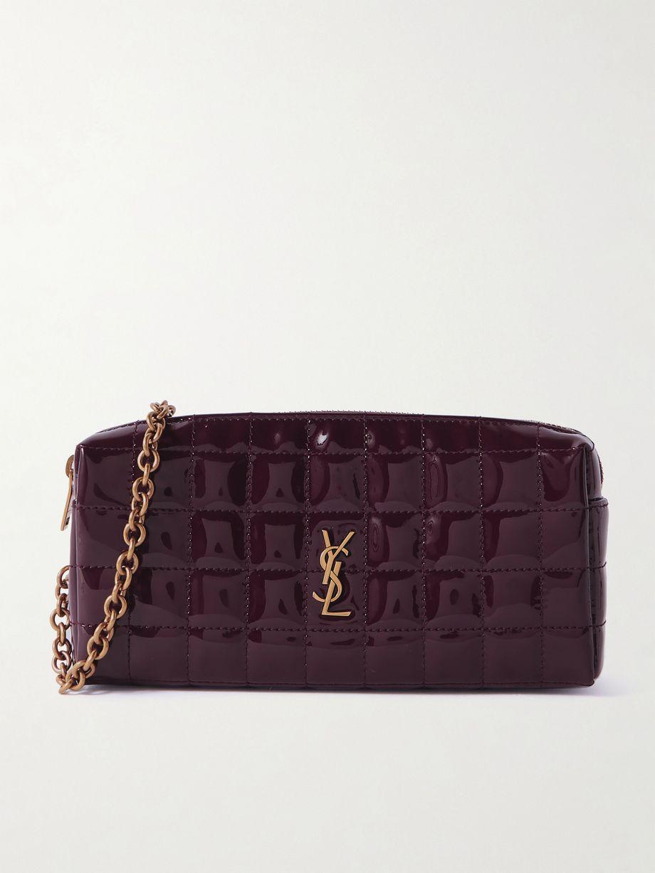 Cassandre mini matelassé vinyl clutch by SAINT LAURENT