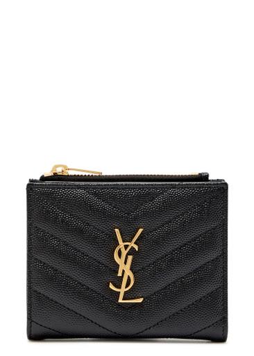Cassandre pebbled leather wallet by SAINT LAURENT