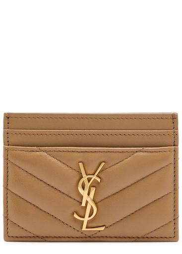 Cassandre quilted card holder by SAINT LAURENT
