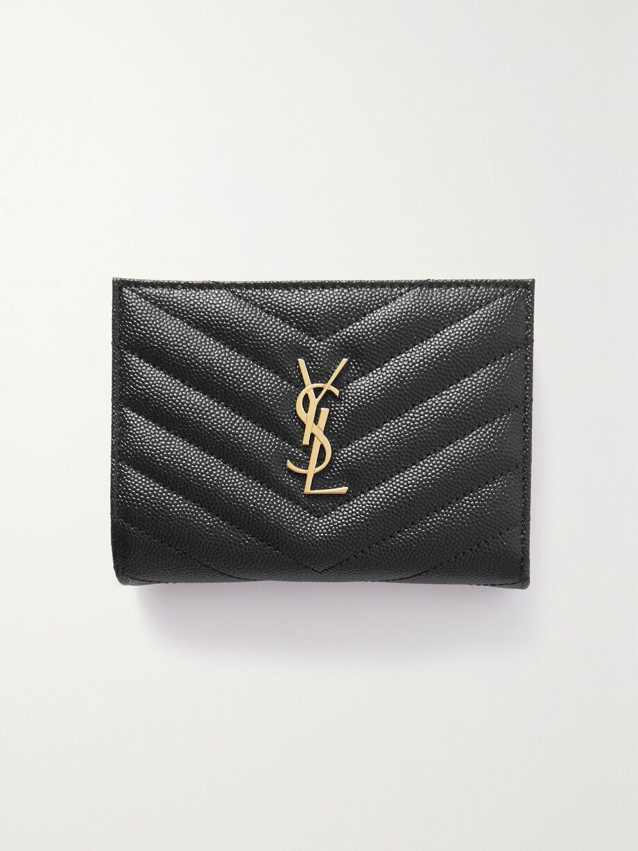 Cassandre quilted textured-leather wallet by SAINT LAURENT
