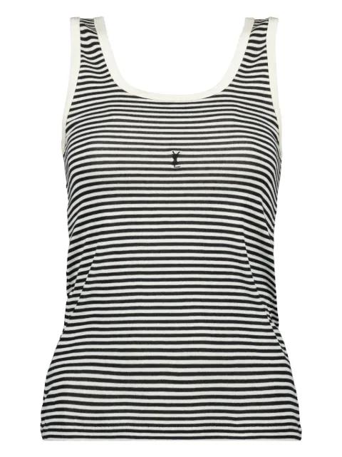 Cassandre striped tank top by SAINT LAURENT