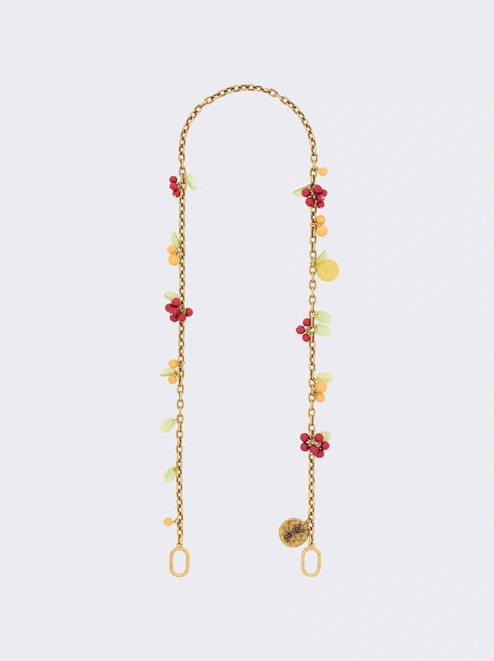 Cherry Charms Chain Rosso And Arancio  | The Webster by SAINT LAURENT