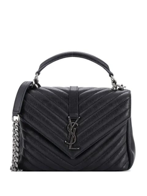Classic Monogram College Bag Matelasse Chevron Leather Medium crossbody bag by SAINT LAURENT 