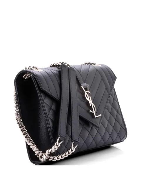 Classic Monogram Envelope Satchel Mixed Matelasse Leather Medium shoulder bag by SAINT LAURENT 
