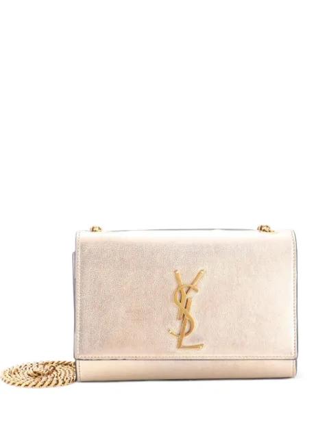 Classic Monogram Metallic Leather Small crossbody bag by SAINT LAURENT 