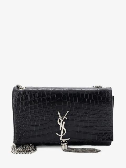 Classic Monogram Tassel Crocodile Embossed Leather Medium crossbody bag by SAINT LAURENT 