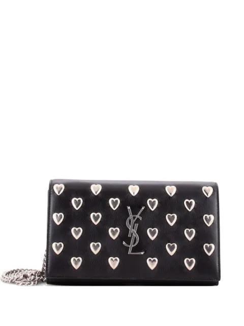 Classic Monogram Wallet on Chain Studded Leather crossbody bag by SAINT LAURENT 