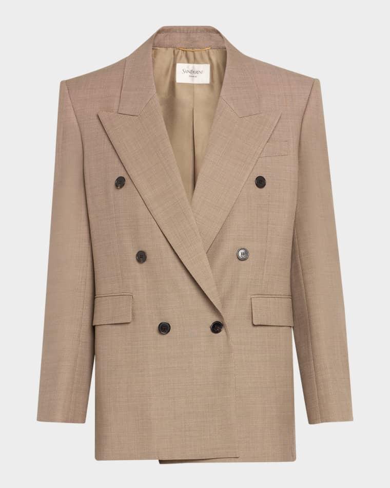 Double-Breasted Blazer by SAINT LAURENT