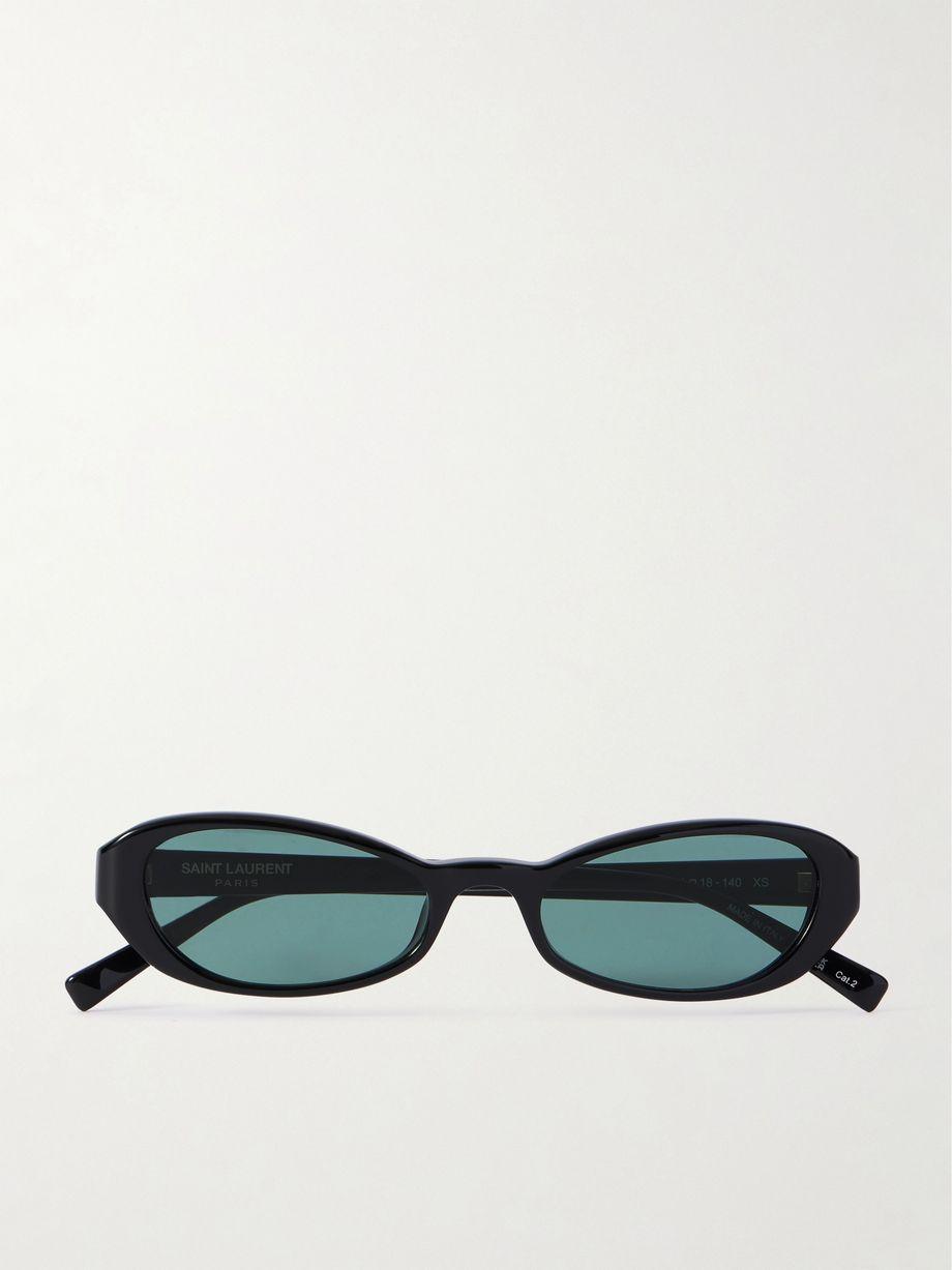 Erin oval-frame acetate sunglasses by SAINT LAURENT