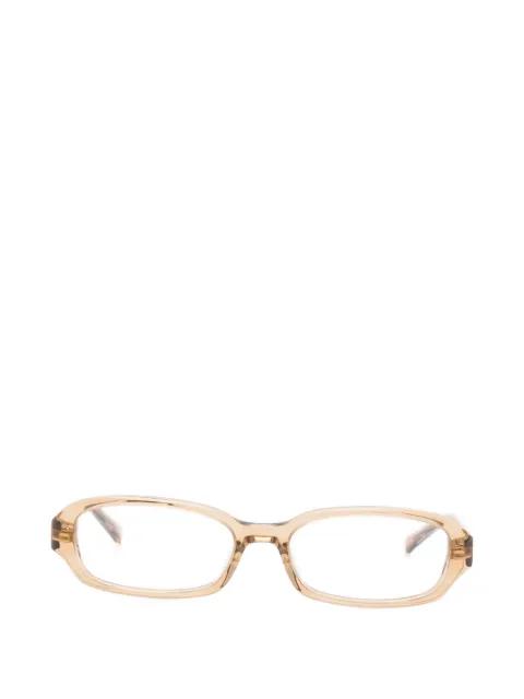 Erin rectangle-frames glasses by SAINT LAURENT