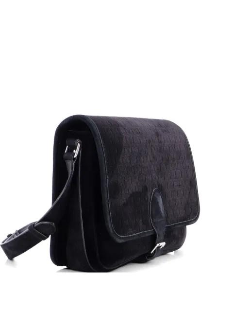 Flap Messenger Bag Monogram Velvet with Suede Medium crossbody bag by SAINT LAURENT 