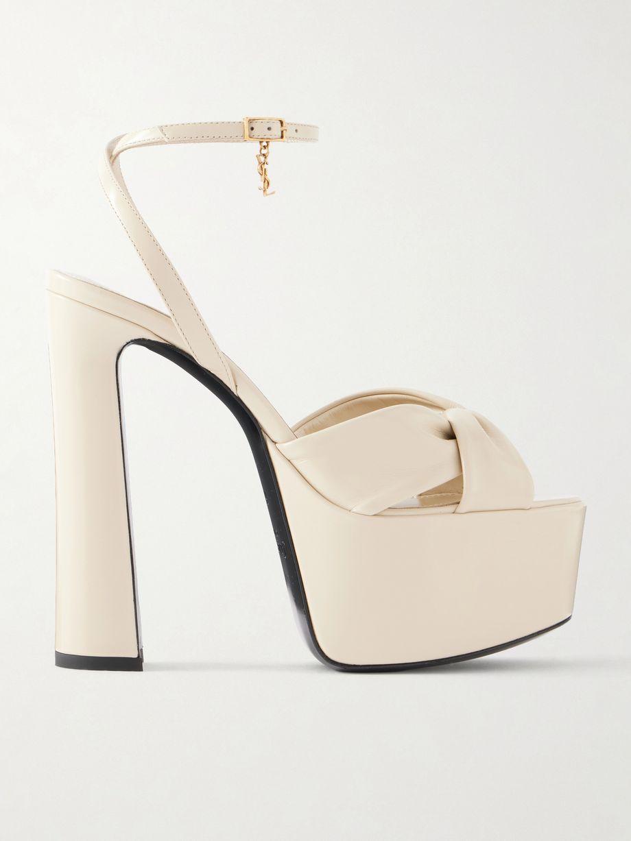 Franciane leather sandals by SAINT LAURENT