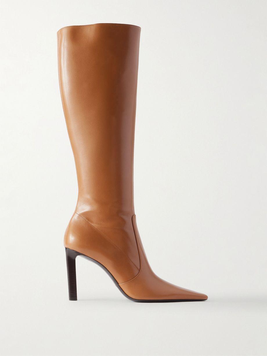 Francoise leather knee boots by SAINT LAURENT