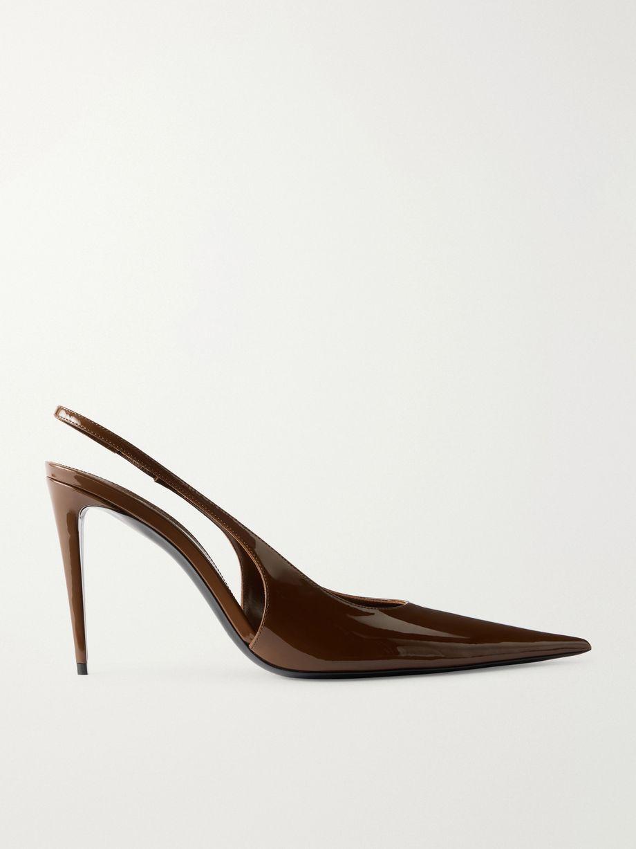 Guermantes leather slingback pumps by SAINT LAURENT