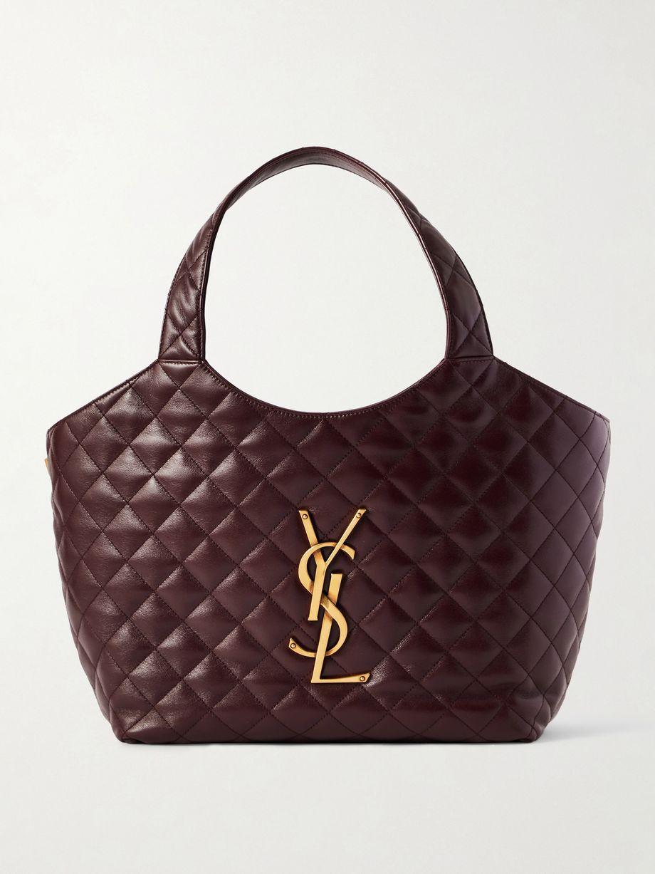 Icare medium matelassé leather tote by SAINT LAURENT