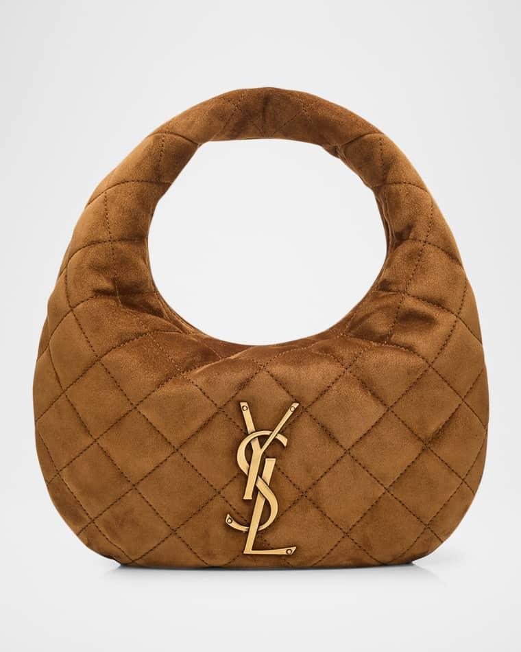 Icarino Baby YSL Quilted Suede Hobo Bag by SAINT LAURENT