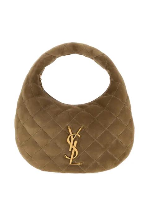 Icarino baby quilted suede tote bag by SAINT LAURENT