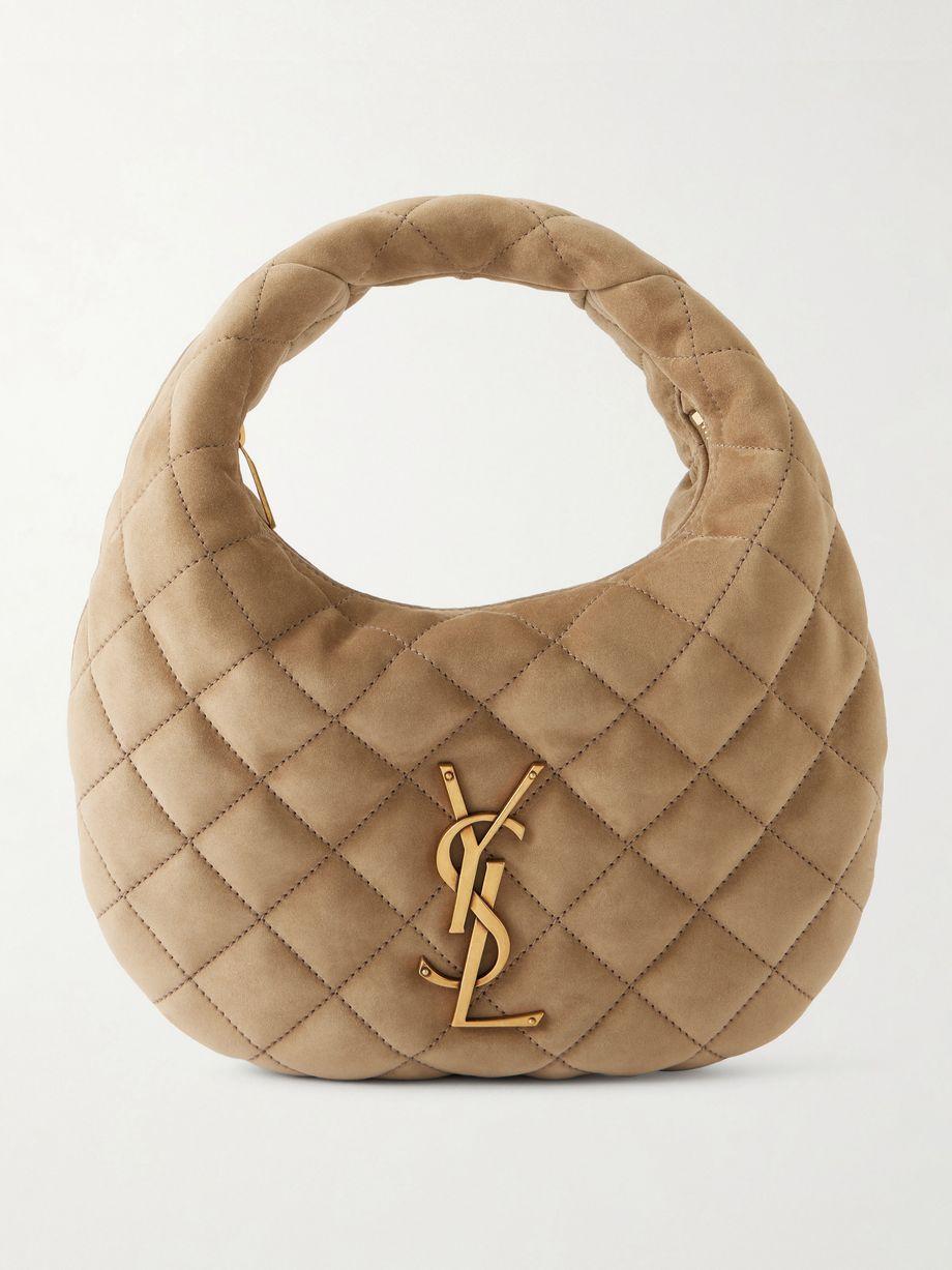 Icarino matelassé suede shoulder bag by SAINT LAURENT