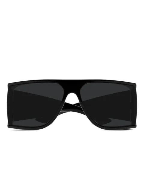 Injection shield-frame sunglasses by SAINT LAURENT
