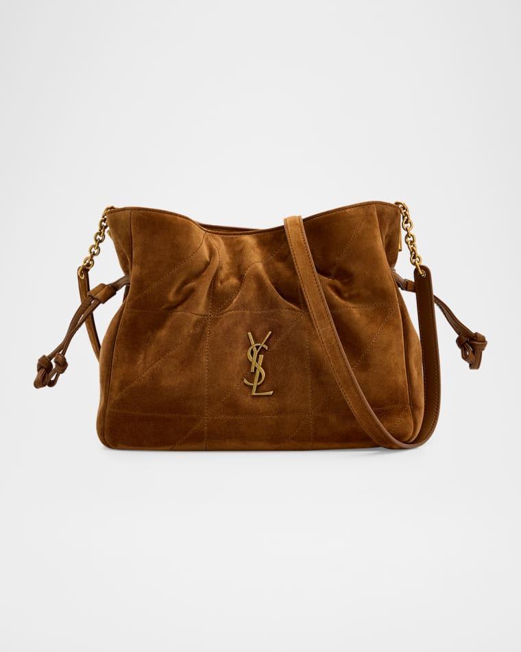 Jamie YSL Quilted Suede Shoulder Bag by SAINT LAURENT