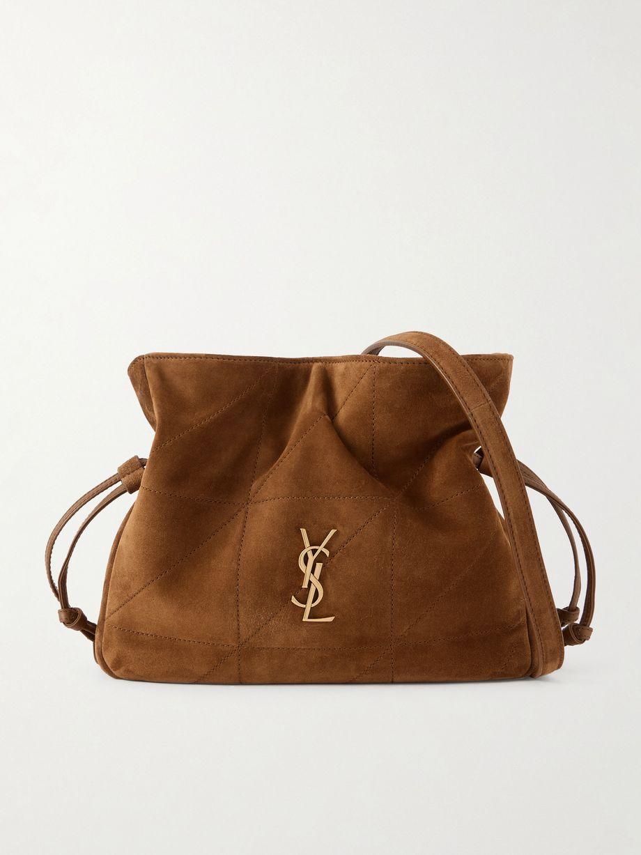 Jamie quilted suede shoulder bag by SAINT LAURENT