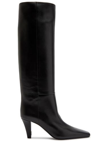 Jill 75 leather knee-high boots by SAINT LAURENT