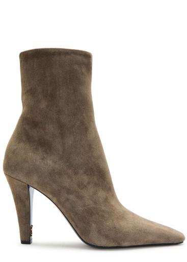 Jill 95 suede ankle boots by SAINT LAURENT