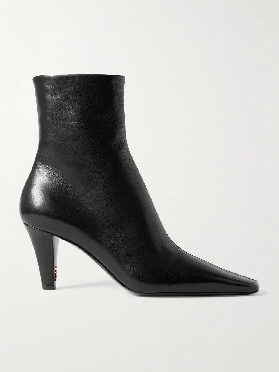 Jill embellished leather ankle boots by SAINT LAURENT