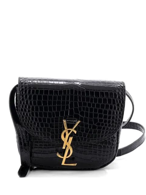Kaia Shoulder Bag Crocodile Embossed Leather Small crossbody bag by SAINT LAURENT 