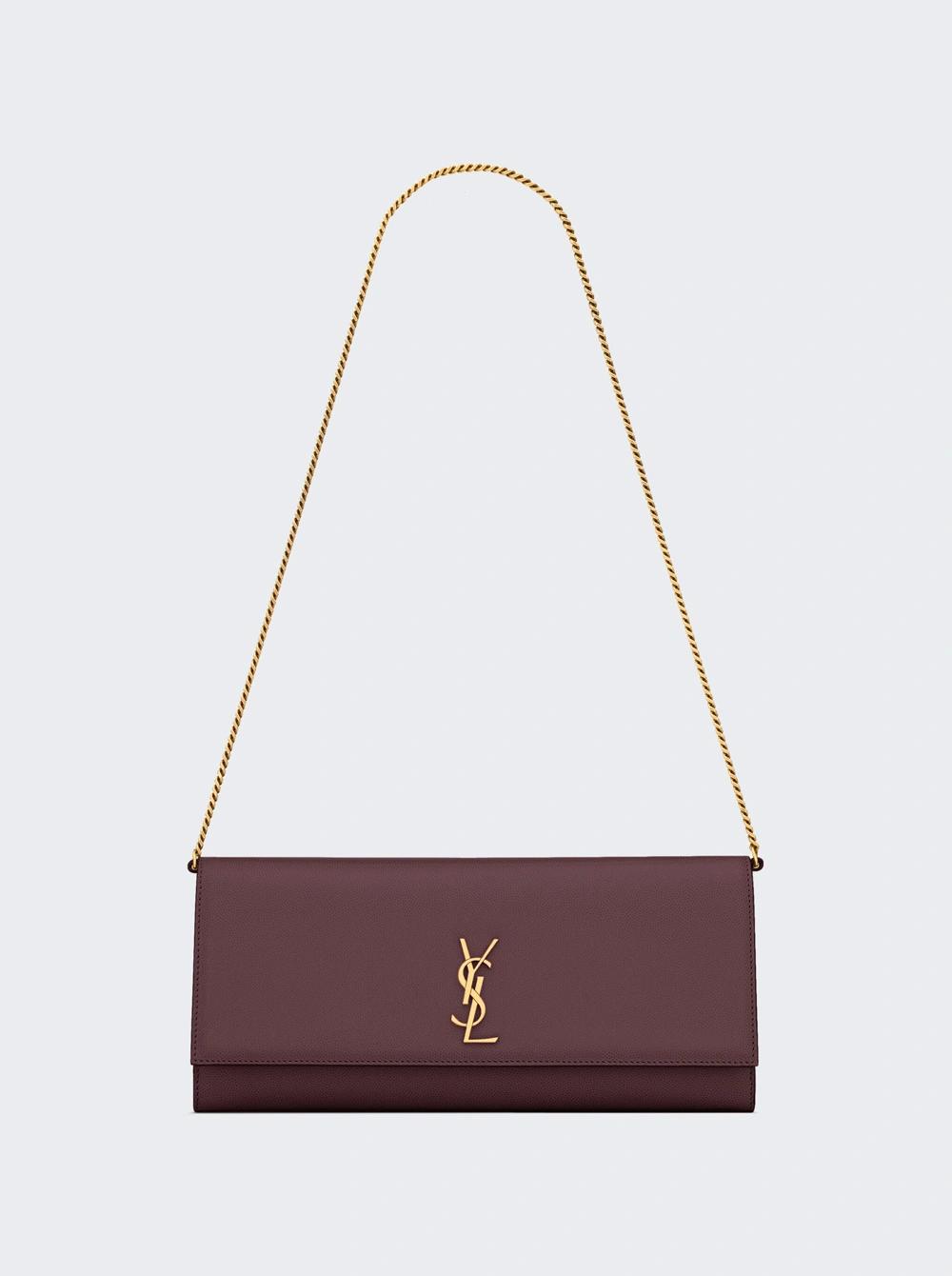 Kate Clutch Rouge Cabernet  | The Webster by SAINT LAURENT