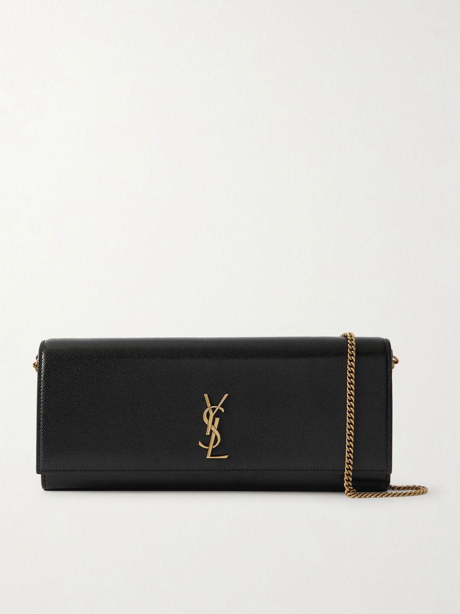Kate embossed-leather clutch by SAINT LAURENT