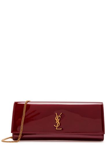 Kate logo patent leather clutch by SAINT LAURENT