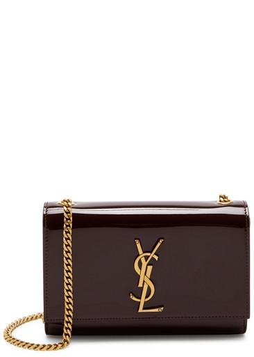 Kate patent leather wallet-on-chain by SAINT LAURENT