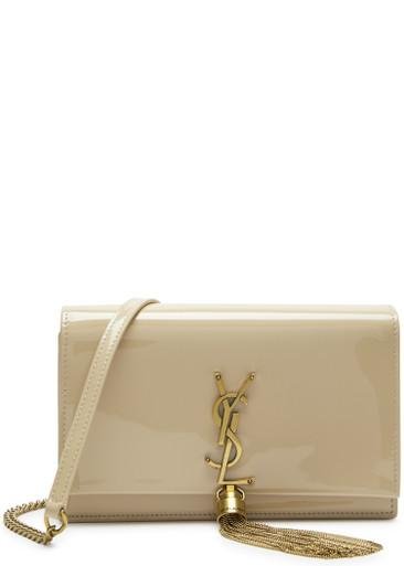 Kate patent leather wallet-on-chain by SAINT LAURENT