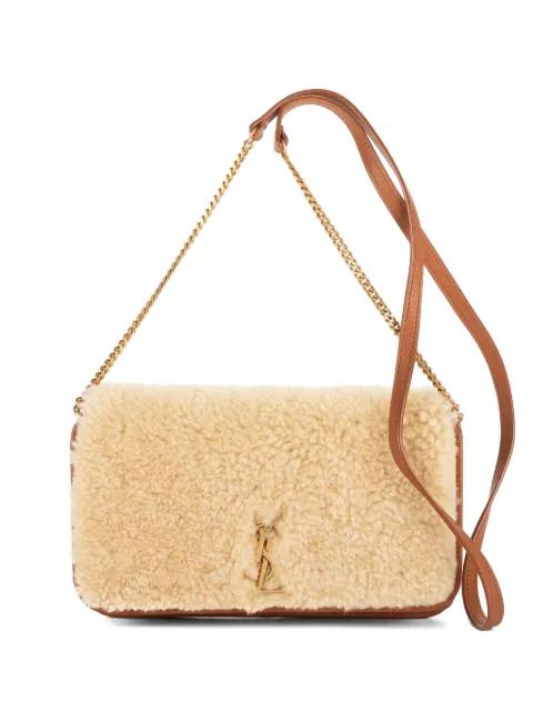 Kate shearling crossbody bag by SAINT LAURENT 