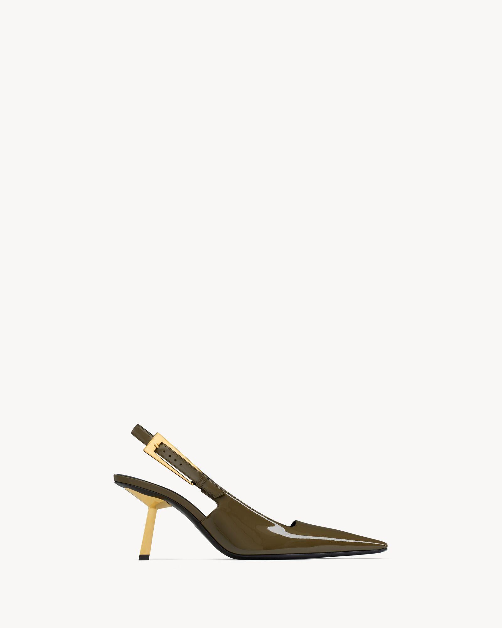 LEE slingback pumps in patent leather by SAINT LAURENT