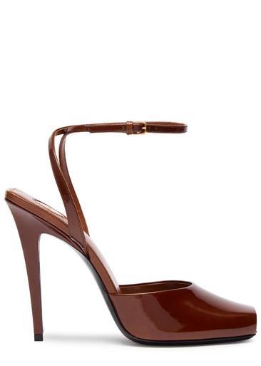 La Scandale 110 patent leather sandals by SAINT LAURENT