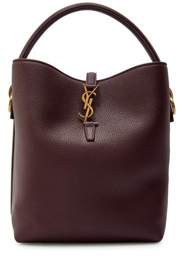 Le 37 grained leather bucket bag by SAINT LAURENT