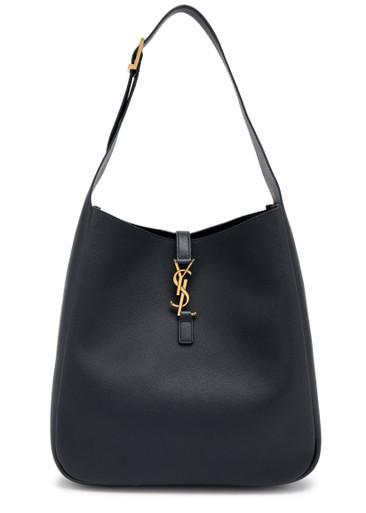 Le 5 à 7 large leather hobo bag by SAINT LAURENT