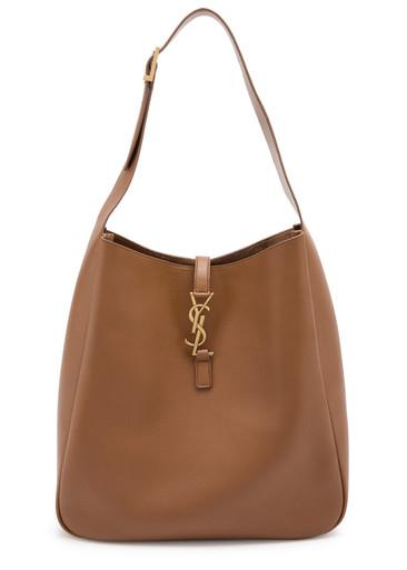 Le 5 à 7 large leather hobo bag by SAINT LAURENT