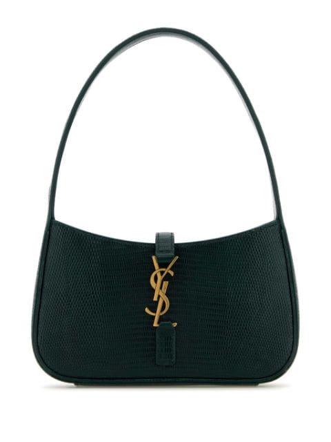 Le 5 à 7  lizard-effect logo mini shoulder bag by SAINT LAURENT