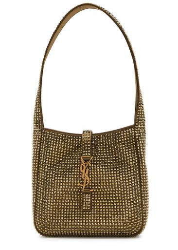 Le 5 à 7 mini embellished satin shoulder bag by SAINT LAURENT
