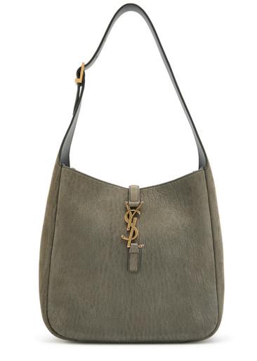 Le 5 á 7 small grained nubuck hobo bag by SAINT LAURENT