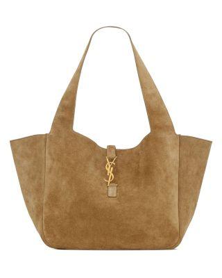 Le 5 A 7 Bea Shoulder Tote Bag In Suede by SAINT LAURENT