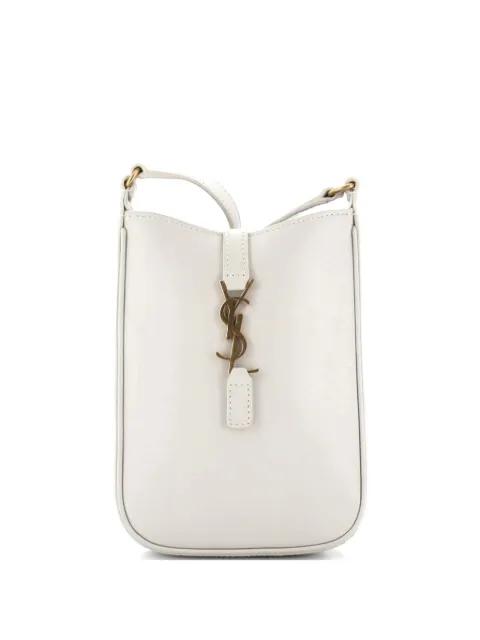 Le 5 a 7 Vertical Shoulder Bag Leather Mini crossbody bag by SAINT LAURENT 