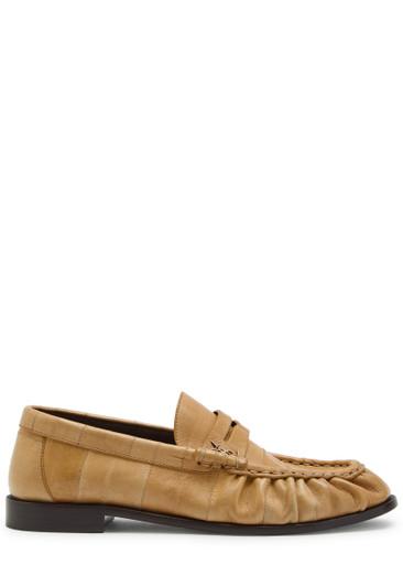 Le Loafer 15 eelskin leather loafers by SAINT LAURENT