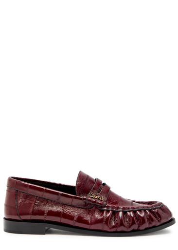 Le Loafer 15 glossed leather loafers by SAINT LAURENT
