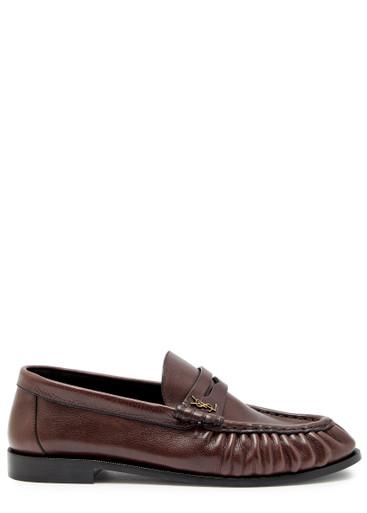 Le Loafer 15 leather loafers by SAINT LAURENT