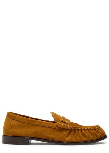 Le Loafer 15 suede loafers by SAINT LAURENT